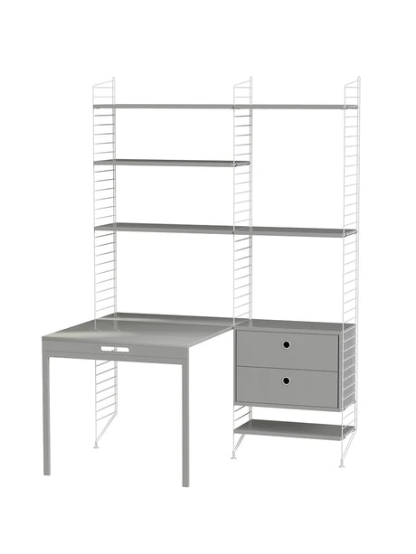 Kontor, bundle E fra String - Grå - grå - Jacobsen Plus