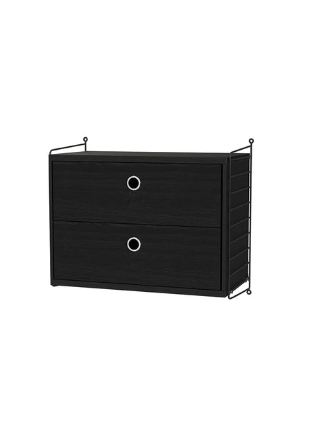 Soveværelse, bundle A fra String - Sort - sort ask - Jacobsen Plus