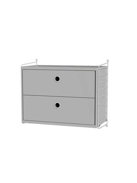 Soveværelse, bundle A fra String - Grå - grå - Jacobsen Plus