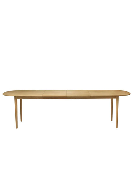 C63E Bjørk Spisebord inkl. 2 Tillægsplader, olieret eg fra FDB Møbler - 1 - Jacobsen Plus