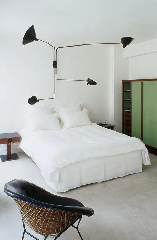 Big Wall Lamp w/4 Rotating Straight Arms af Serge Mouille - 3 - Jacobsen Plus