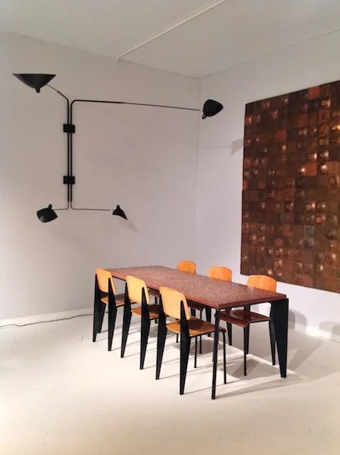 Big Wall Lamp w/4 Rotating Straight Arms af Serge Mouille - 3 - Jacobsen Plus