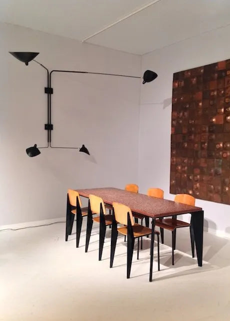 Big Wall Lamp w/4 Rotating Straight Arms af Serge Mouille - 2 - Jacobsen Plus