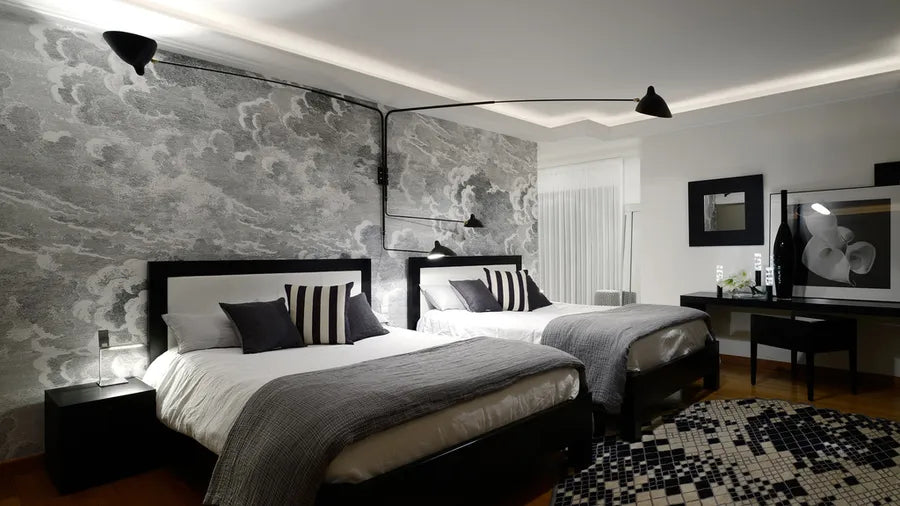 Big Wall Lamp w/4 Rotating Straight Arms af Serge Mouille - 4 - Jacobsen Plus