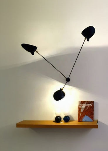 Spider Big Wall Lamp w/3 Fixed Arms af Serge Mouille - 2 - Jacobsen Plus