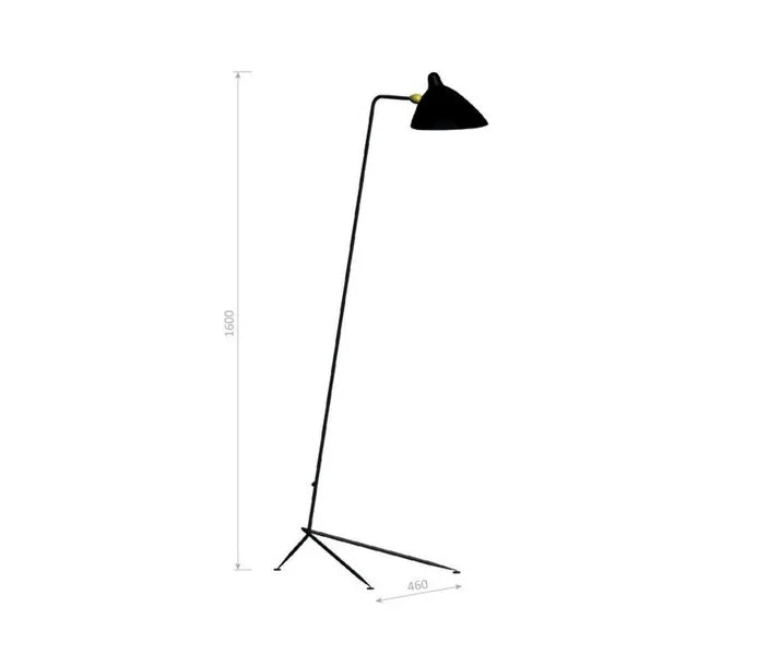 Standing Lamp w/1 Head/Arm af Serge Mouille - 3 - Jacobsen Plus