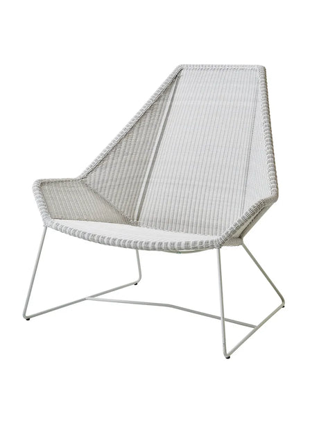 Breeze Highback Stol fra Cane-line - White grey / Ingen hynde - Jacobsen Plus