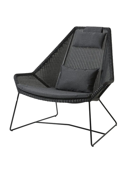 Hyndesæt til Breeze Highback Stol fra Cane-line - Black, Cane-line Natté - Jacobsen Plus