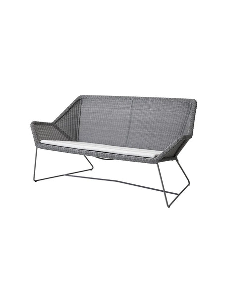 Breeze 2-pers. Loungesofa fra Cane-line - Light grey / White, Cane-line Natté - Jacobsen Plus