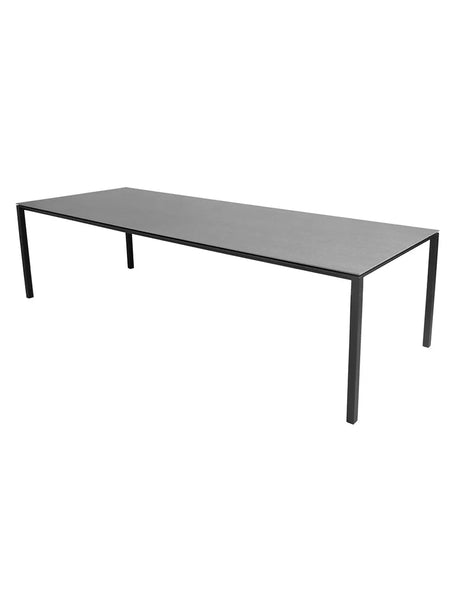 Pure Bord, 280x100 cm fra Cane-line - Lava grey / Basalt grey - Jacobsen Plus