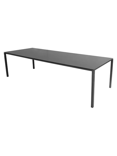Pure Bord, 280x100 cm fra Cane-line - Lava grey / Nero Black - Jacobsen Plus