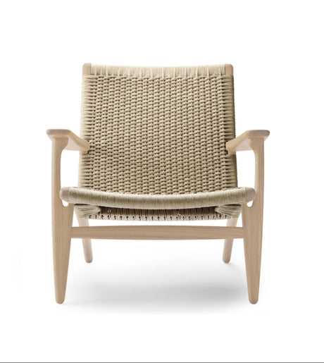 CH25 Loungestol, eg hvidolie af Hans J. Wegner - 1 - Jacobsen Plus