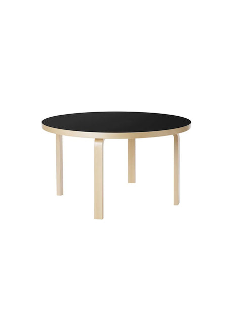 Aalto Children's Table Round fra Artek - Sort Linoleum - Jacobsen Plus