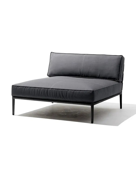 Conic Daybed Modul inkl. Hyndesæt fra Cane-line - Grey - Jacobsen Plus