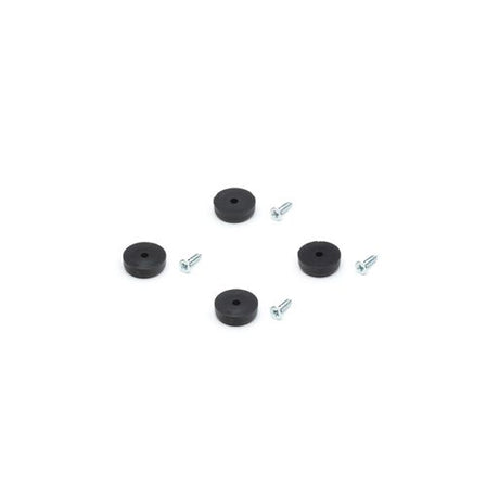 Ben dup til Eames stole, 4 stk. - Til DSW-DAW, sort plast - Jacobsen Plus