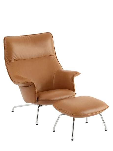 Doze Lounge Chair inkl. Fodskammel, cognac refine leather fra Muuto - 1 - Jacobsen Plus