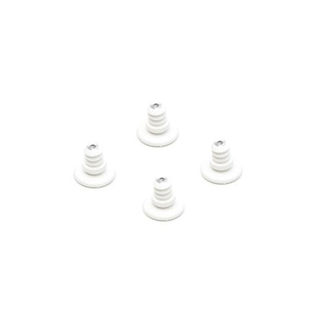 Ben dup til Eames stole, 4 stk. - Til DSX, hvid plast - Jacobsen Plus