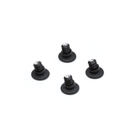 Ben dup til Eames stole, 4 stk. - Til DSX, sort plast - Jacobsen Plus