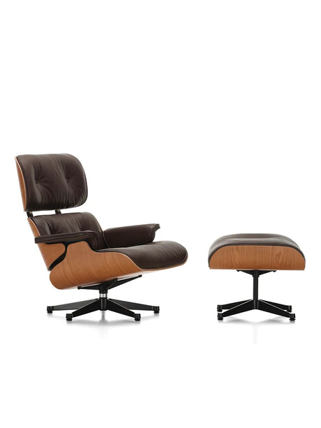 Eames Lounge Chair inkl. Fodskammel fra Vitra - Kirsebær - Jacobsen Plus