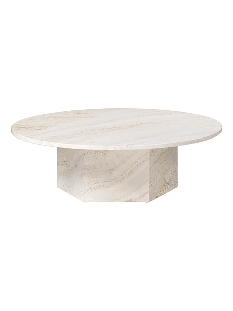 Epic Coffee Table Ø110 cm, travertine fra GUBI - 1 - Jacobsen Plus