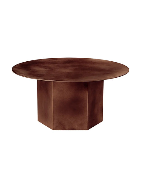 Epic Coffee Table Ø80 cm, steel fra GUBI - Earthy Red Steel - Jacobsen Plus