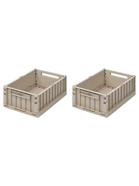 Weston Storage Box, Sandy fra Liewood - Medium - 2 stk. - Jacobsen Plus