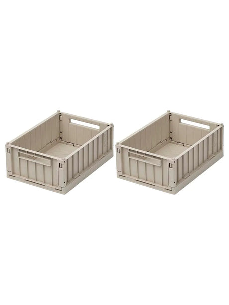 Weston Storage Box, Sandy fra Liewood - Small - 2 stk. - Jacobsen Plus