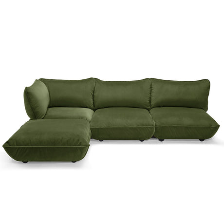 Sumo Sofa Corner fra Fatboy - Velvet Recycled Deep Green - Jacobsen Plus