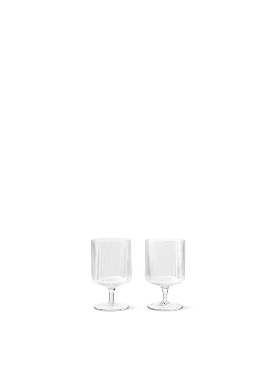 Ripple Wine Glasses, Sæt á 2 stk. fra Ferm Living - 1 - Jacobsen Plus