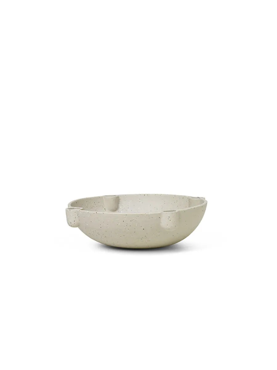 Bowl Candle Holder Ceramic, Large fra Ferm Living - 1 - Jacobsen Plus