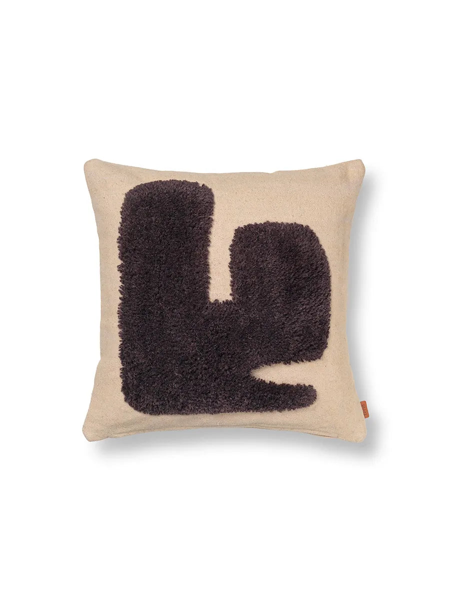 Lay Cushion, 50x50 cm fra Ferm Living - Dark brown - Jacobsen Plus