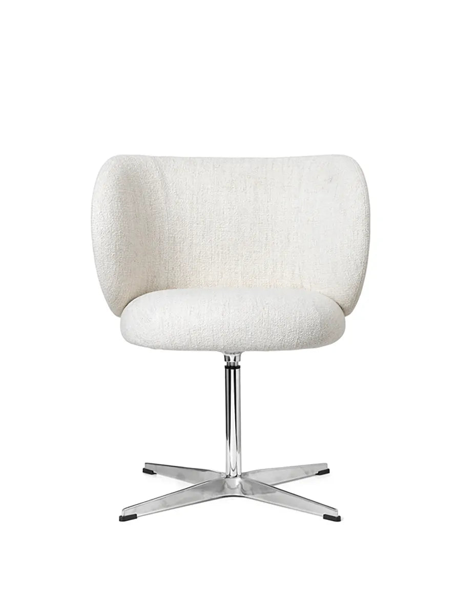 Rico Spisebordsstol, swivel fra Ferm Living - Bouclé - Off-White - Jacobsen Plus