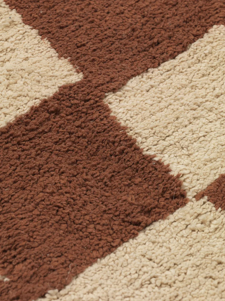 Mara Washable Rug 90 x 150 cm, rust fra Ferm Living - 4 - Jacobsen Plus