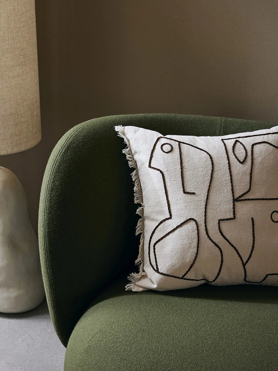 Figure Cushion, off-white/coffee fra Ferm Living - 2 - Jacobsen Plus