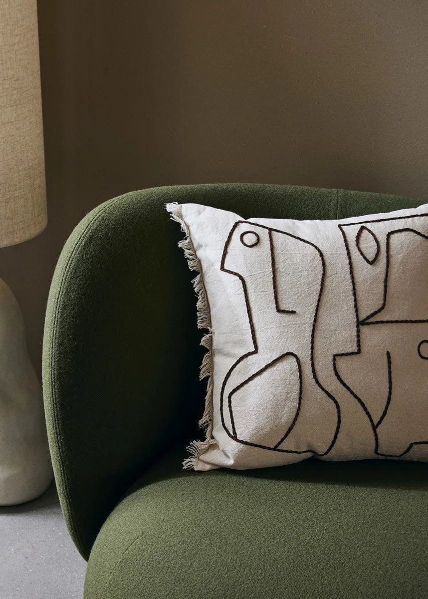 Figure Cushion, off-white/coffee fra Ferm Living - 2 - Jacobsen Plus