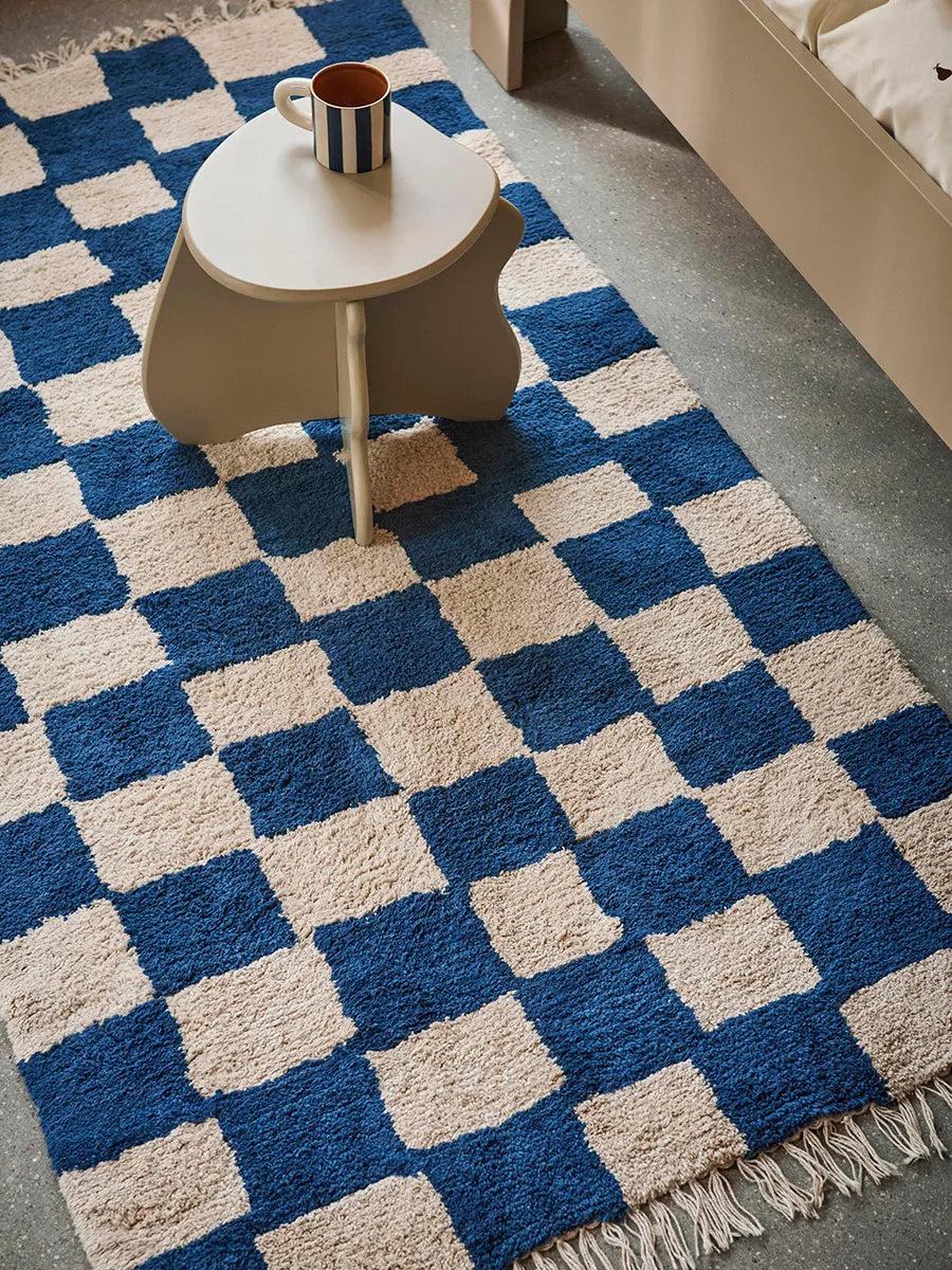 Mara Washable Rug 90 x 150 cm, deep blue fra Ferm Living - 2 - Jacobsen Plus