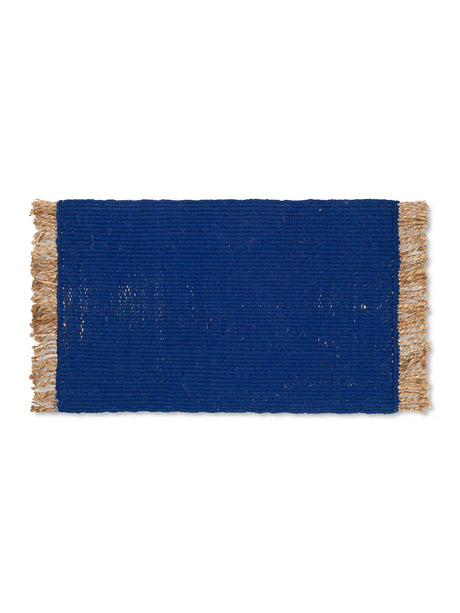 Block Mat fra Ferm Living - Bright Blue-Natural - Jacobsen Plus