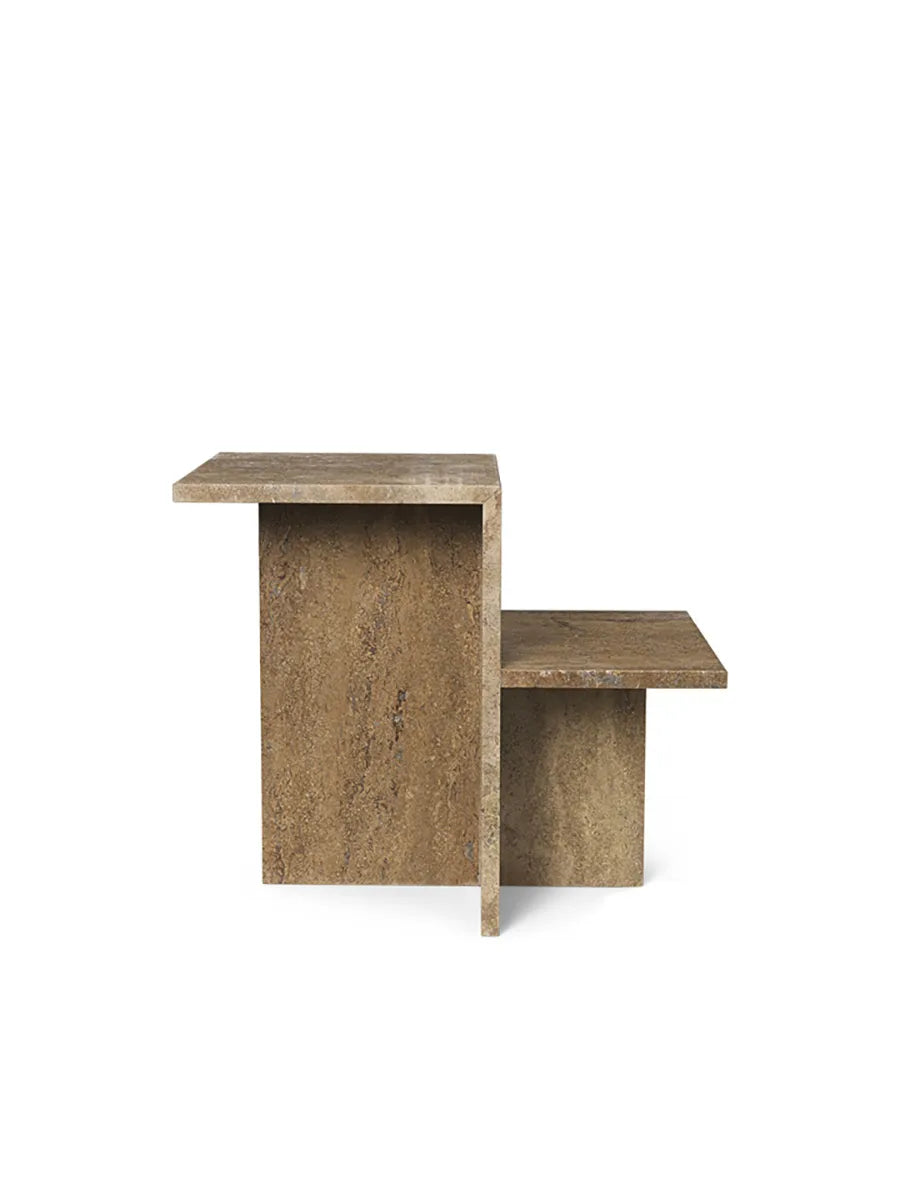 Distinct Side Table, Dark Brown Travertine fra Ferm Living - 3 - Jacobsen Plus