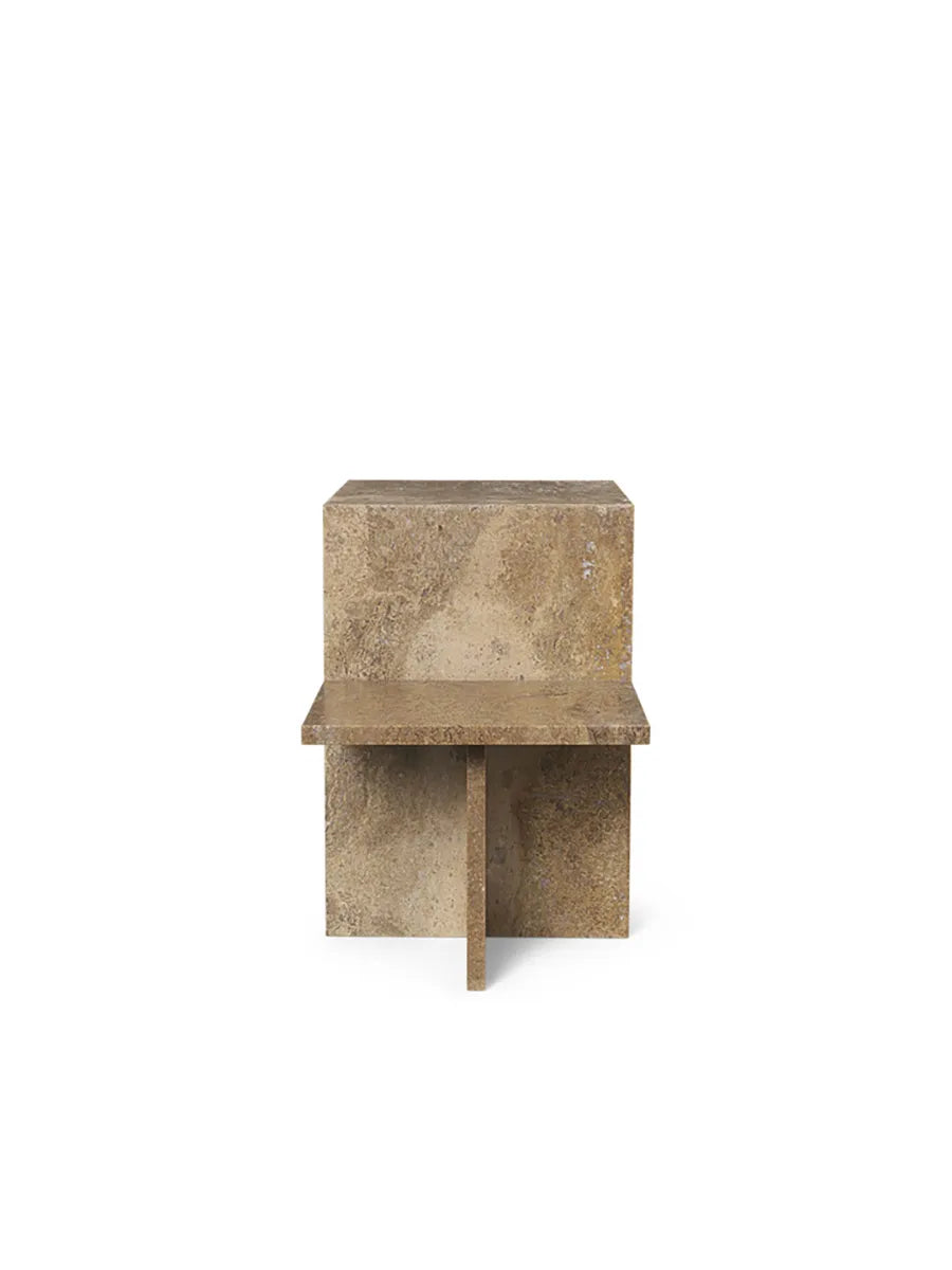 Distinct Side Table, Dark Brown Travertine fra Ferm Living - 4 - Jacobsen Plus