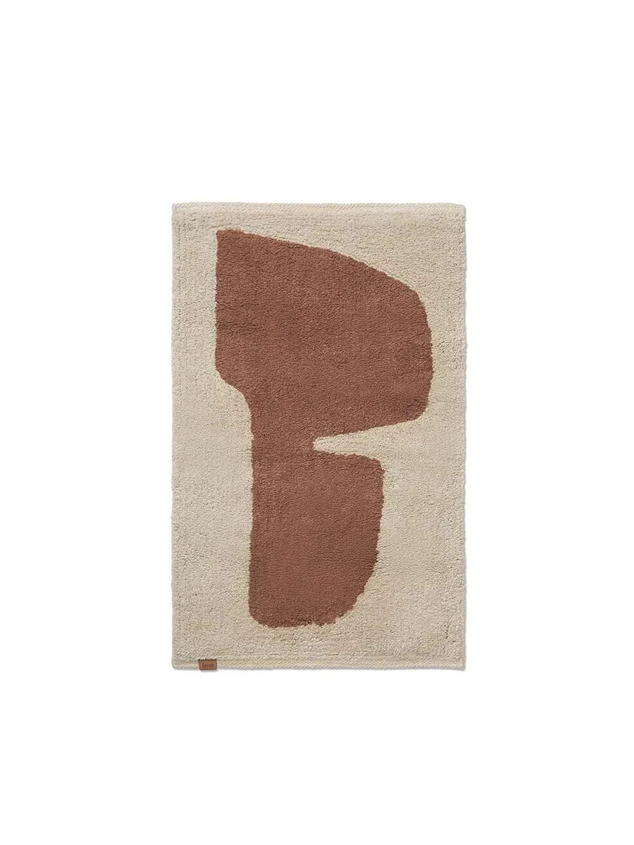 Lay Washable Mat fra Ferm Living - Parchment - rust - Jacobsen Plus