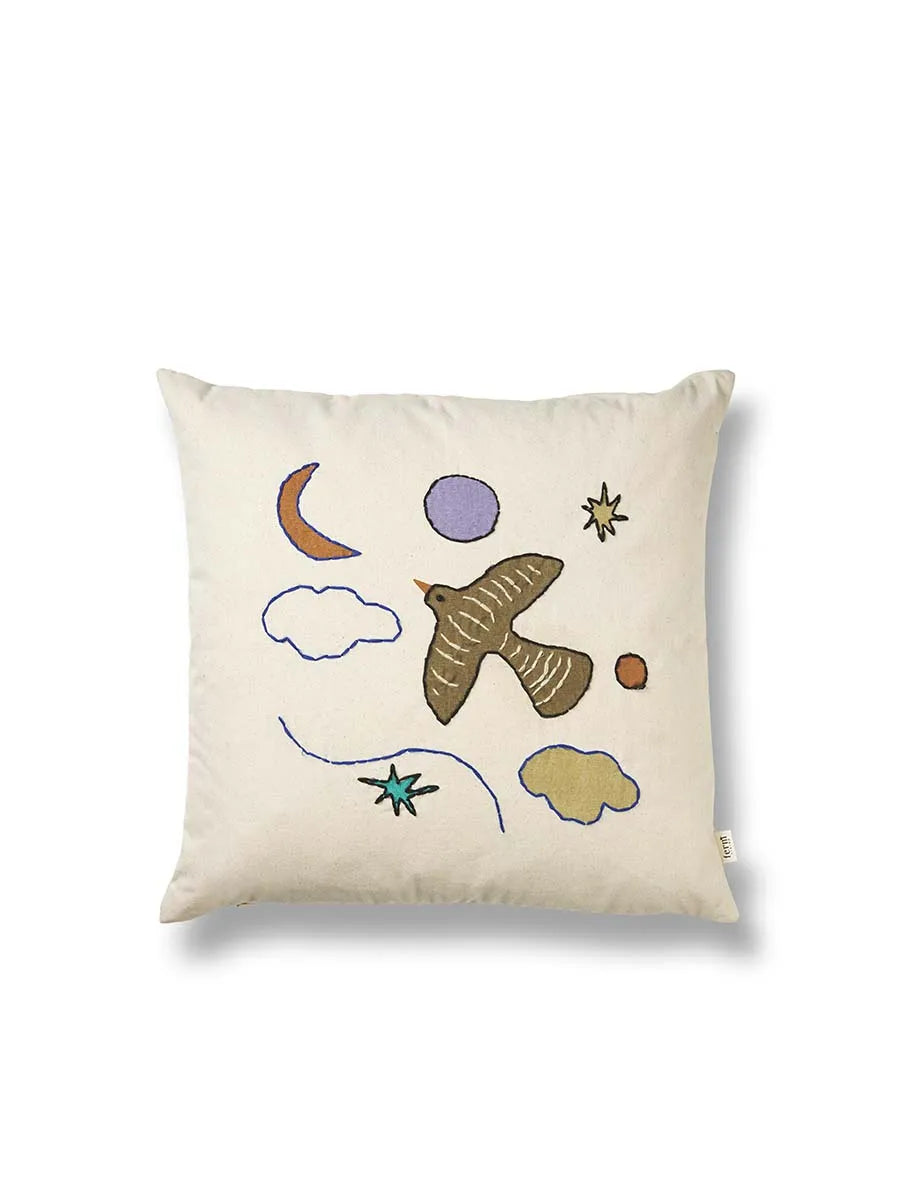 Naive Cushion, bird fra Ferm Living - 1 - Jacobsen Plus