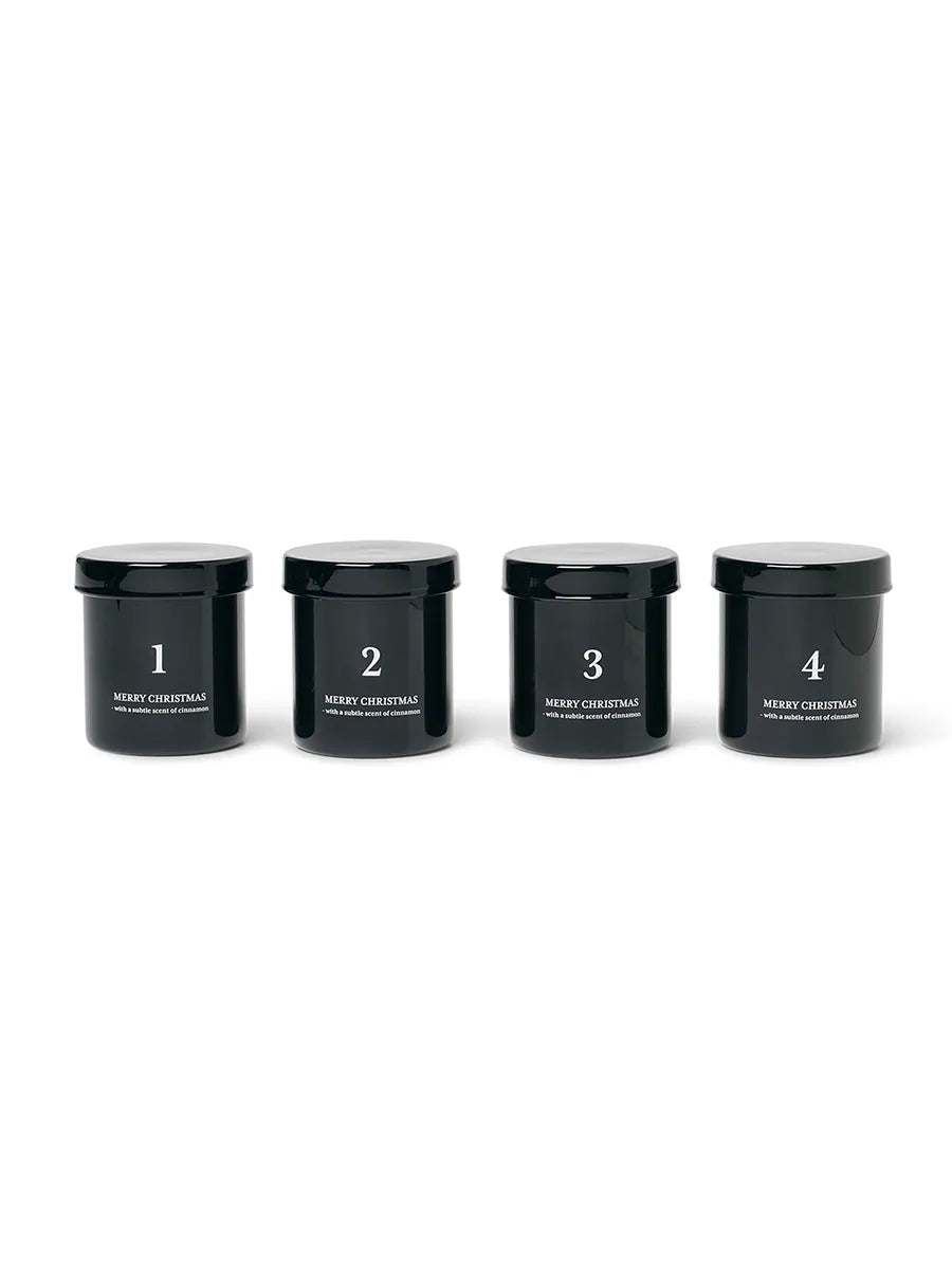 Scented Advent Candles fra Ferm Living - Black - Jacobsen Plus