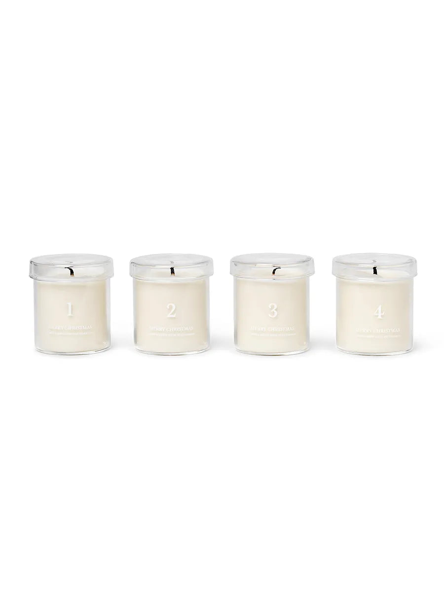 Scented Advent Candles fra Ferm Living - White - Jacobsen Plus