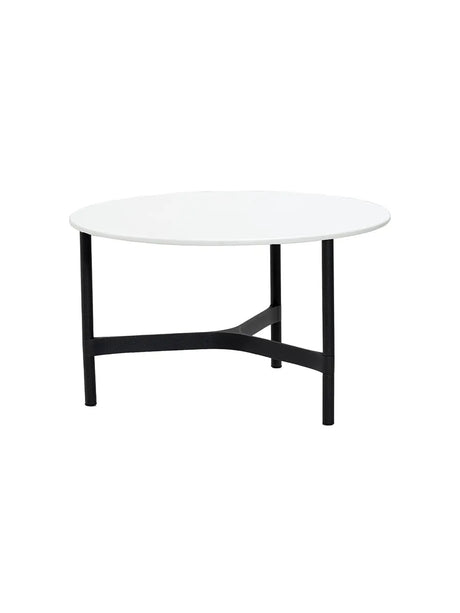 Twist Sofabord, medium fra Cane-line - Lava grey / White (Hi-Core) - Jacobsen Plus