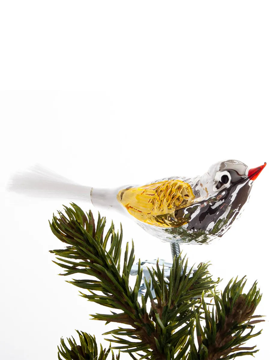 Fugl m. Klemme 10 cm, sølvfarvet/guld fra Brink Nordic - 2 - Jacobsen Plus