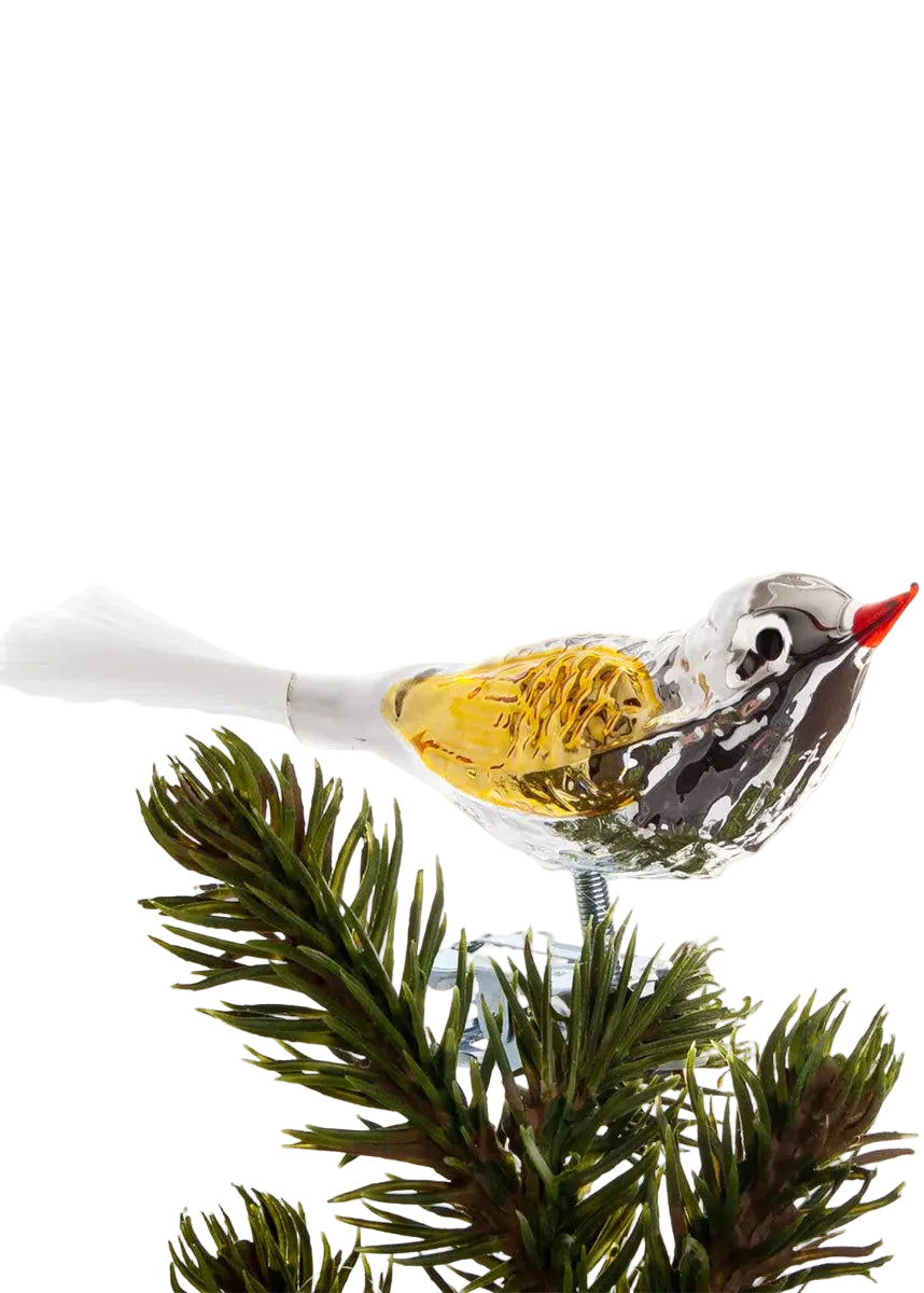 Fugl m. Klemme 10 cm, sølvfarvet/guld fra Brink Nordic - 2 - Jacobsen Plus