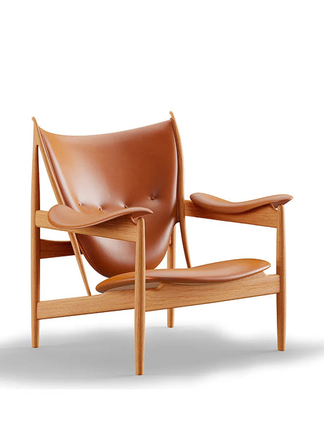 Høvdingestol af Finn Juhl - Lædergruppe 3 / Eg olie - Jacobsen Plus