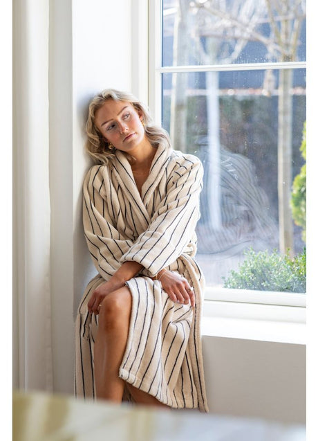 Naram badekåbe, Creme & ink fra Bongusta - 1 - Jacobsen Plus