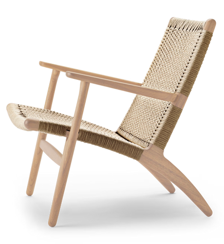 CH25 Loungestol, eg hvidolie af Hans J. Wegner - 2 - Jacobsen Plus