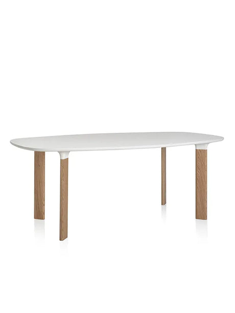 Analog Bord JH63 fra Fritz Hansen - Hvid laminat / Hvid / Eg - Jacobsen Plus